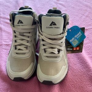 Ozark Trail Kids' White and Black Sneakers